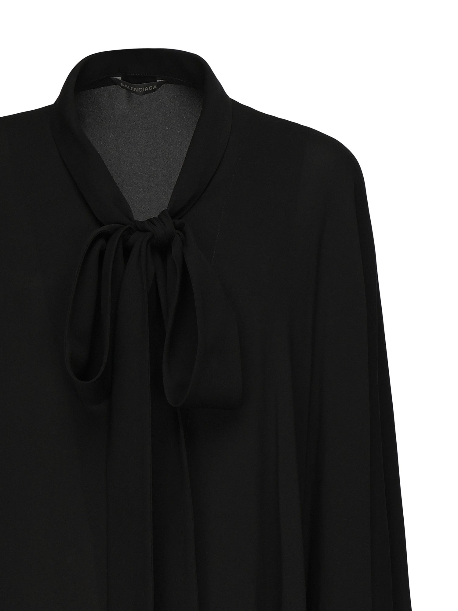 Balenciaga Shirts Black Silk