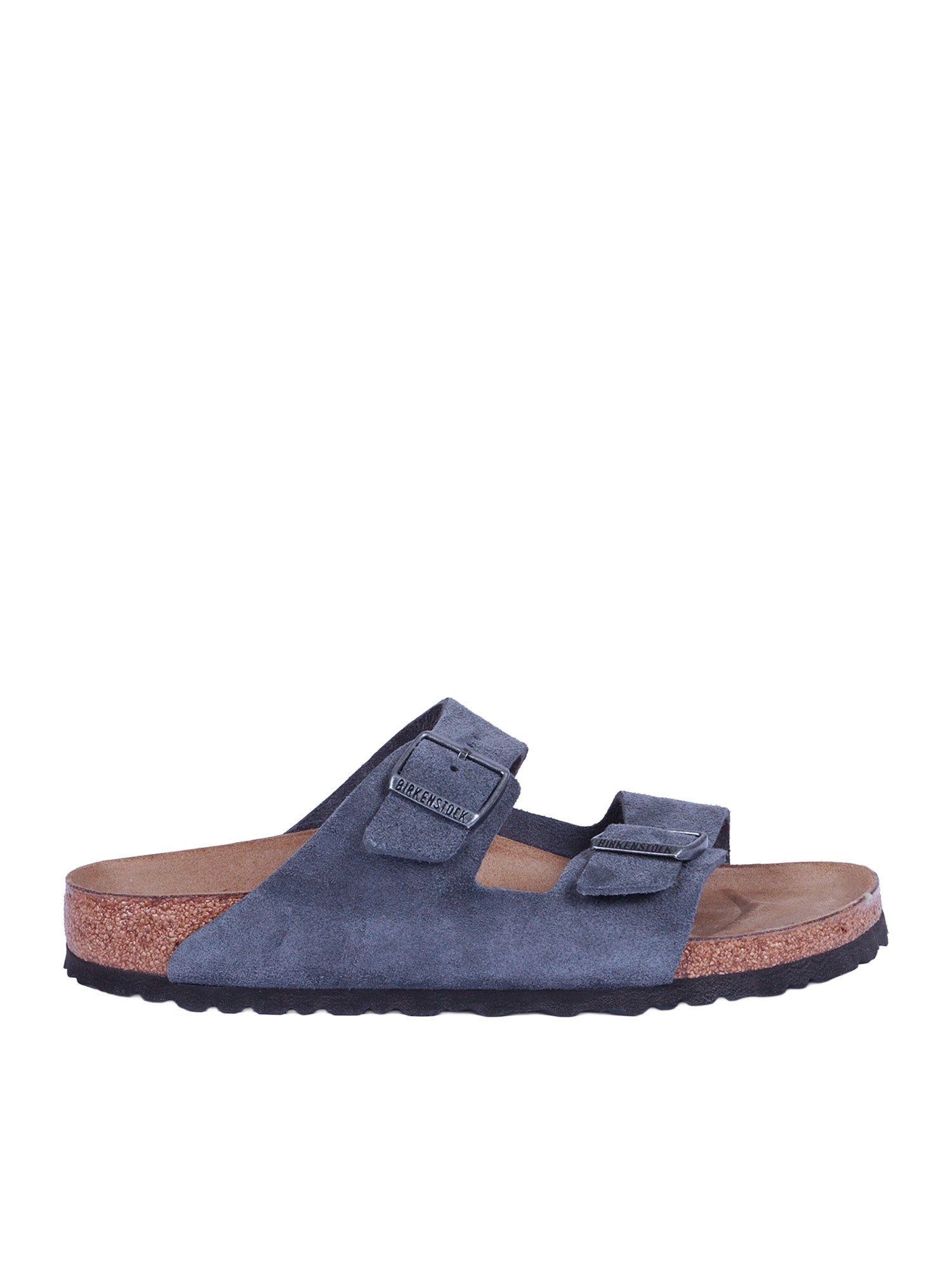 Arizona Charcoal, Suede Leather Blue Sole In Eva Sandal