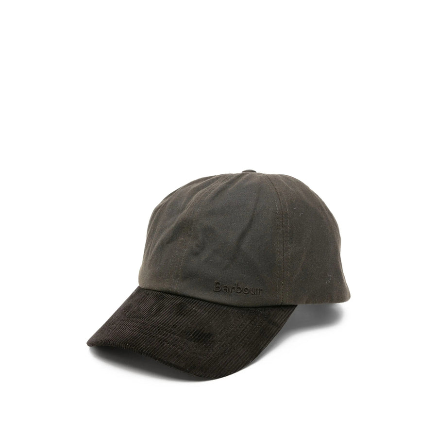 Green-Brown Cotton Cap Green/brown Hat