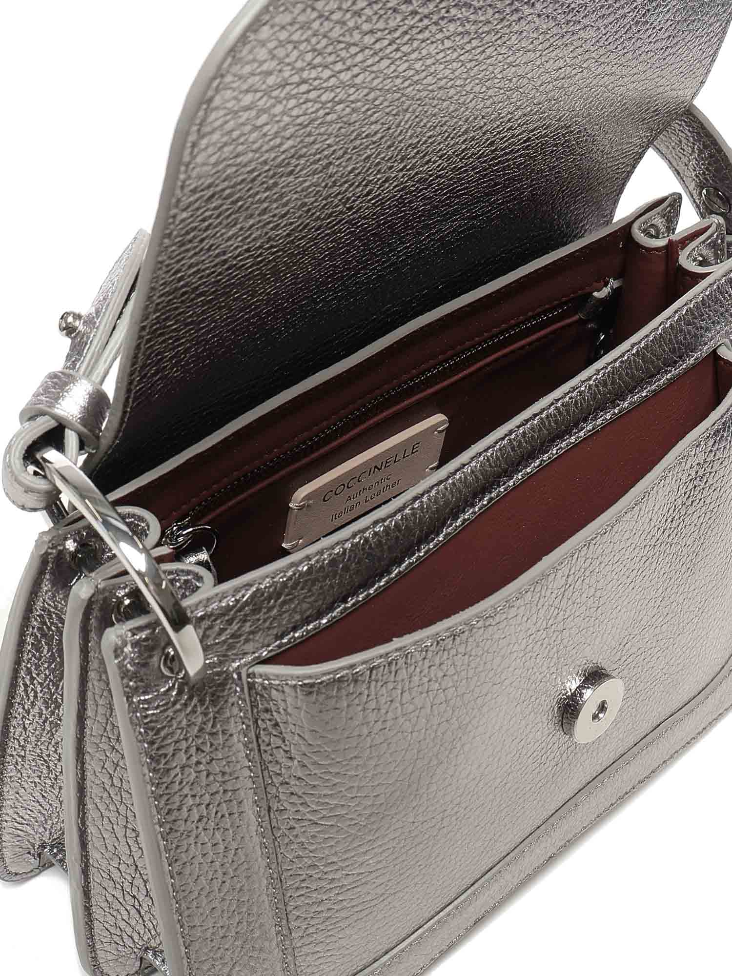Coccinelle Bags Silver Cowskin