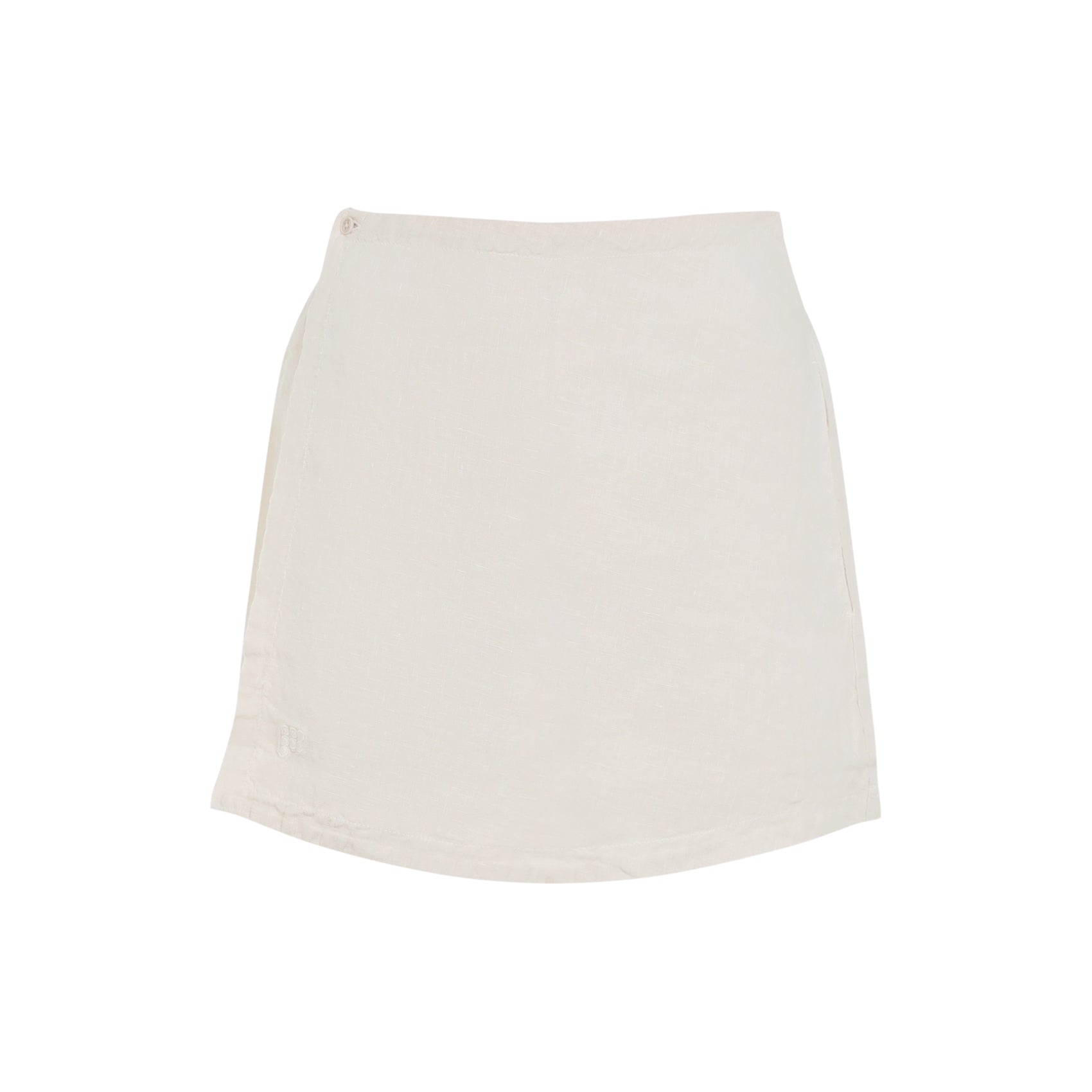 Pangaia Womens Summer Linen Wrap Shorts White Linen/flax