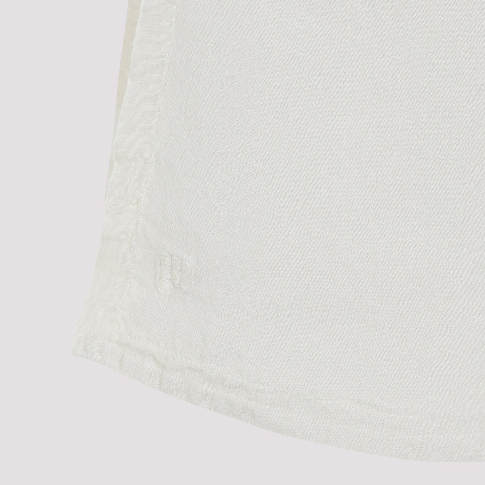 Pangaia Womens Summer Linen Wrap Shorts White Linen/flax