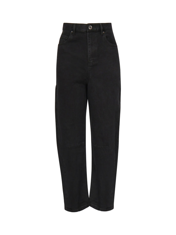 Self-Portrait Jeans Black Cotton