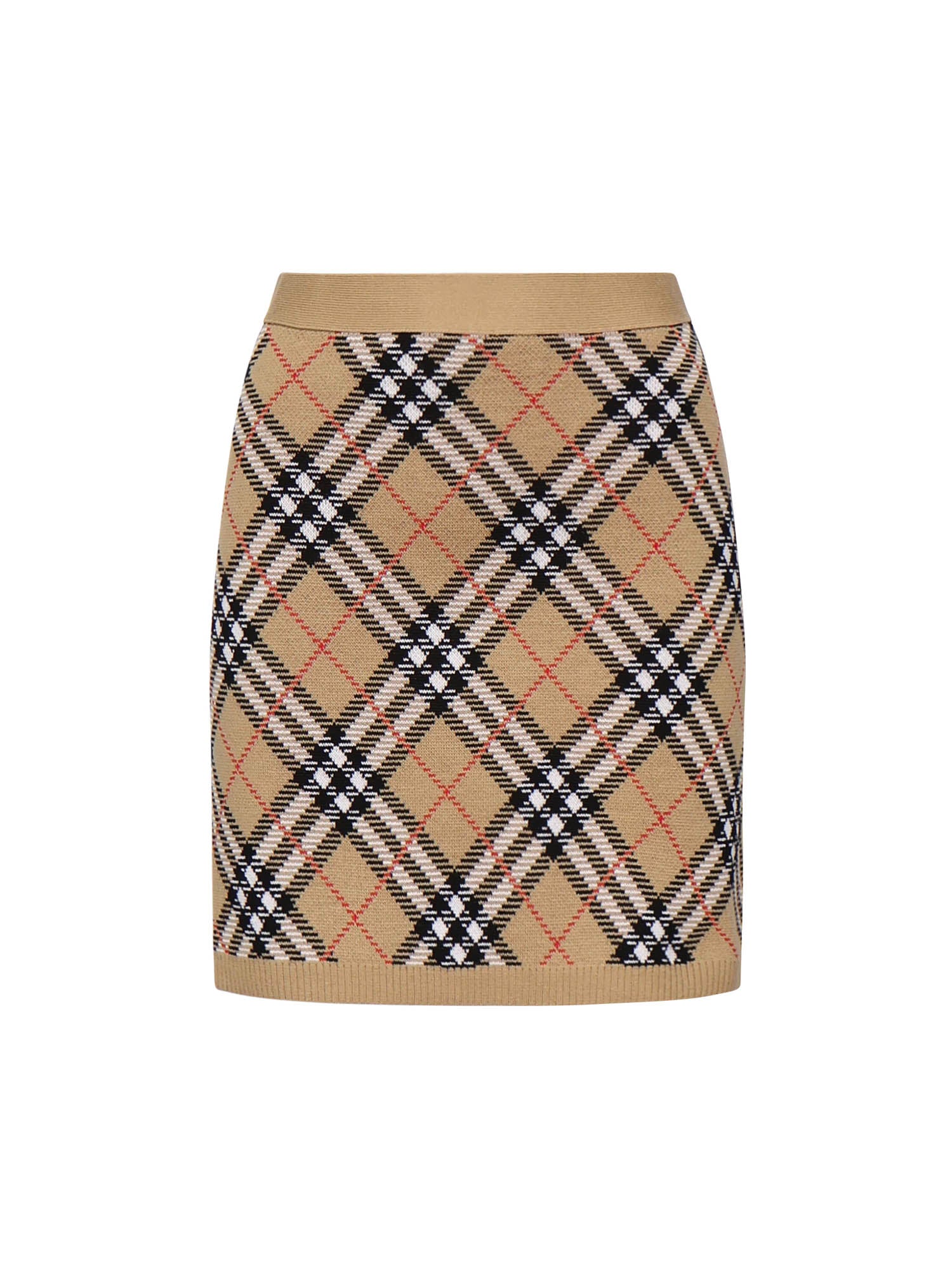 Burberry Skirts Sand Wool