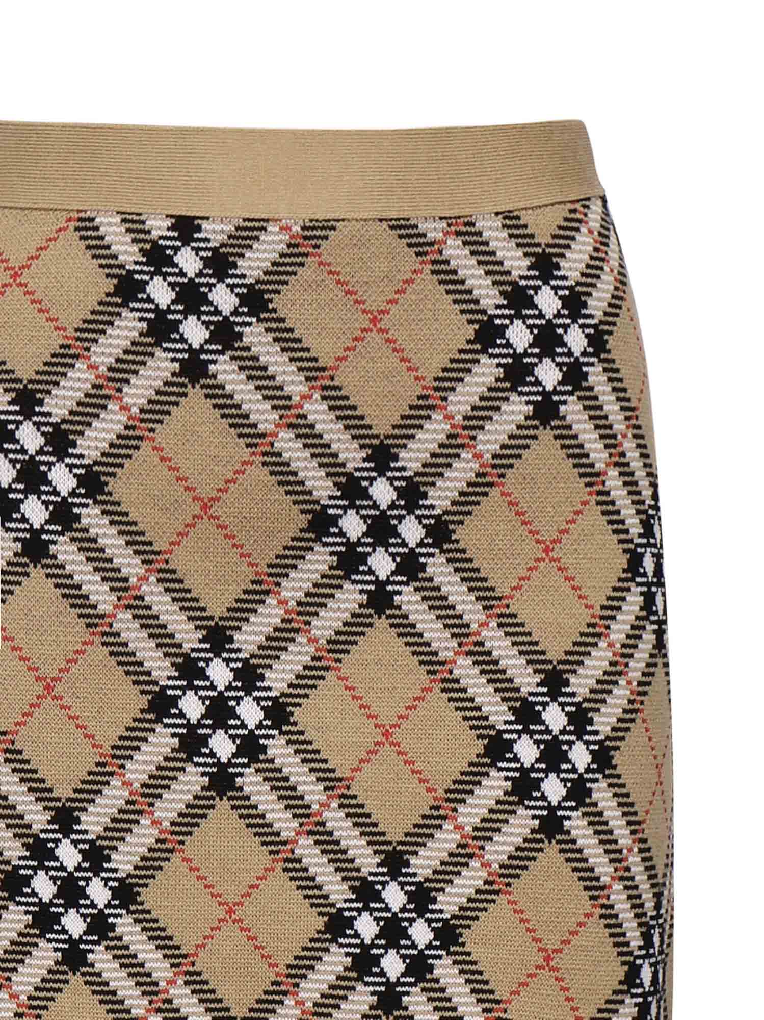 Burberry Skirts Sand Wool