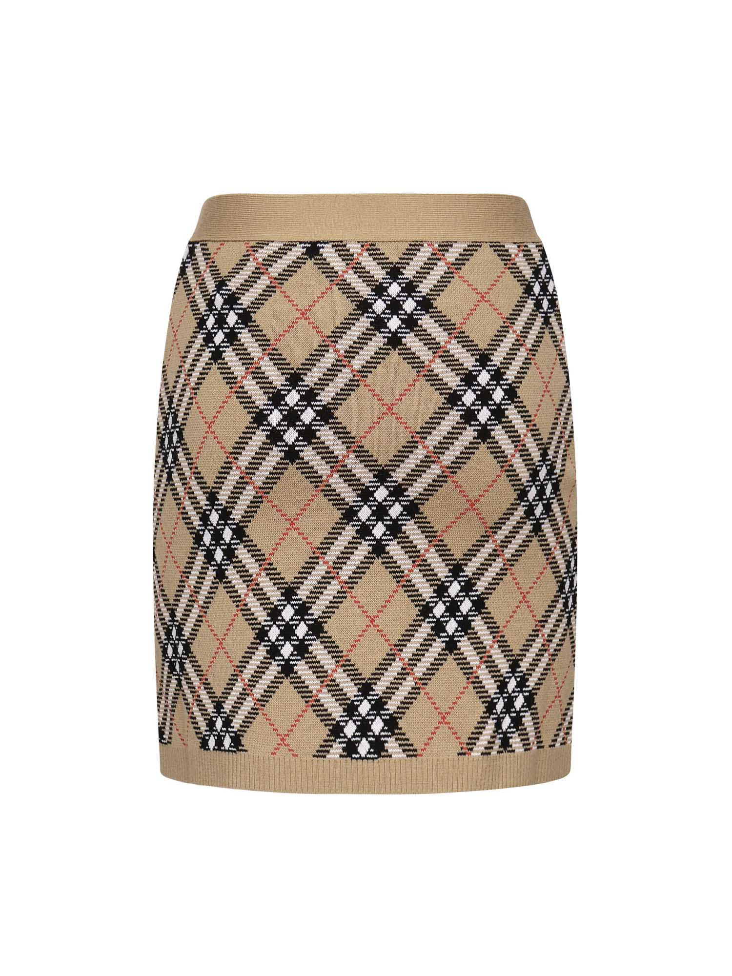 Burberry Skirts Sand Wool