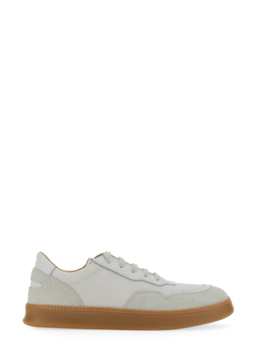 Smash Low Sneaker White Mesh Upper Trainers