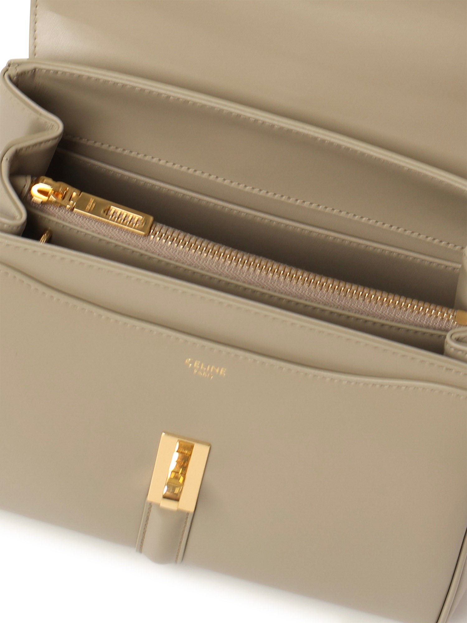 Céline Bags Taupe Calfskin & Lamb Lining