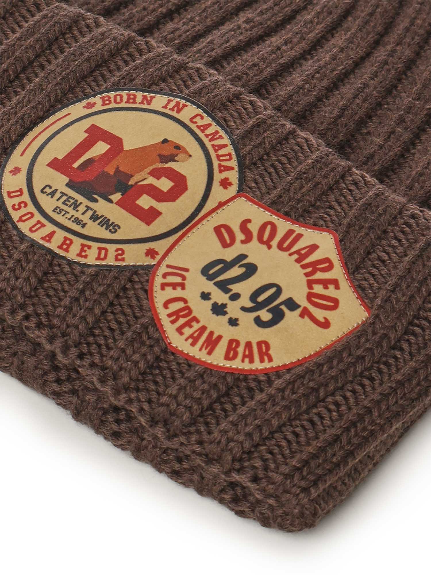 Dsquared2 Hats Brown Wool