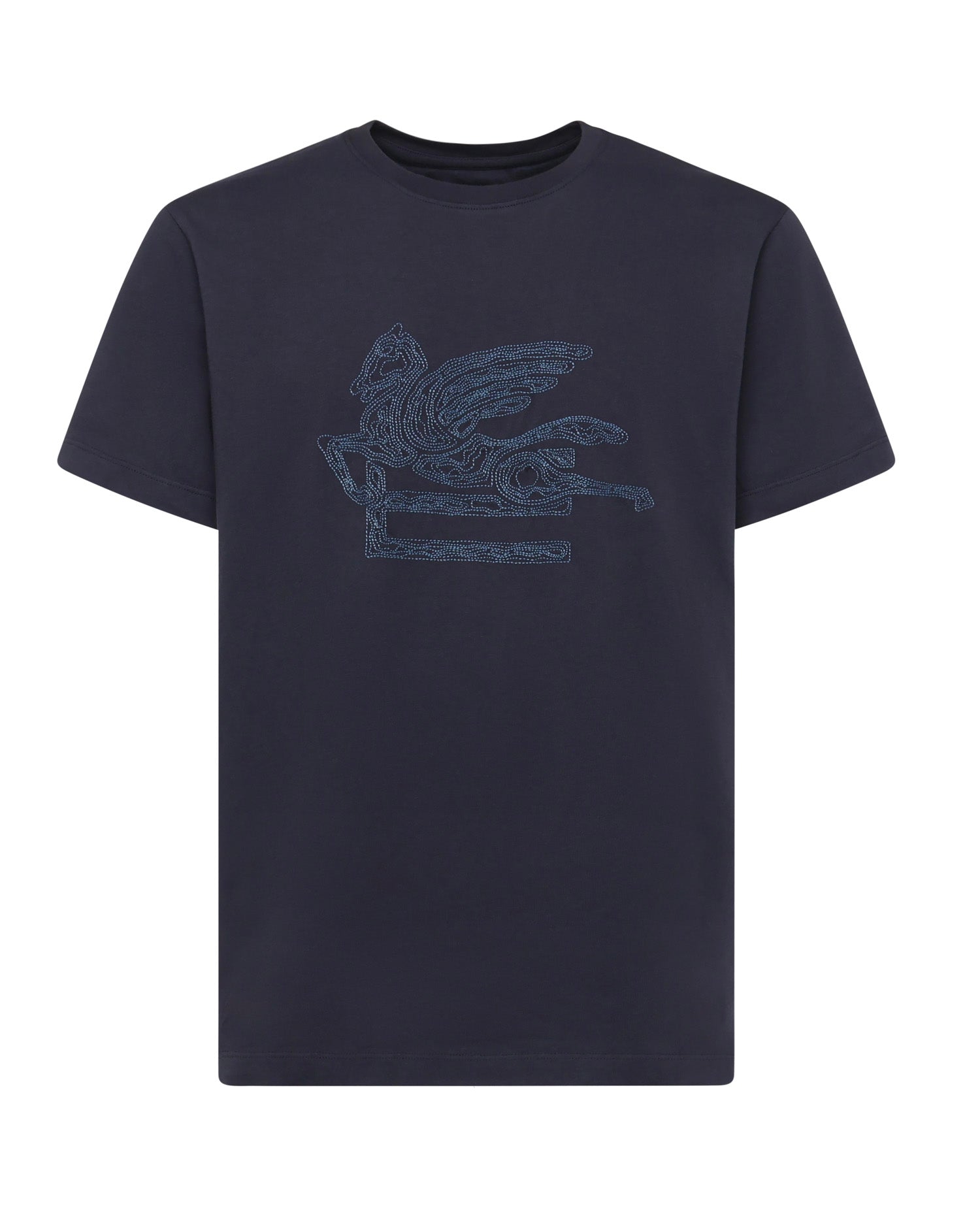 Etro T-Shirts And Polos Blue Cotton