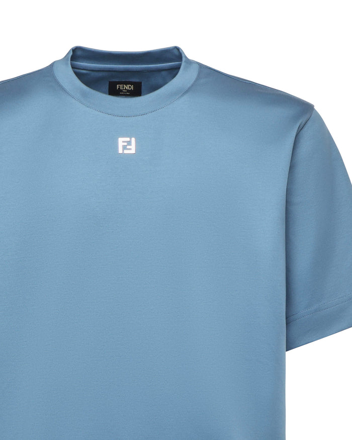 Fendi T-Shirts And Polos Blue Cotton