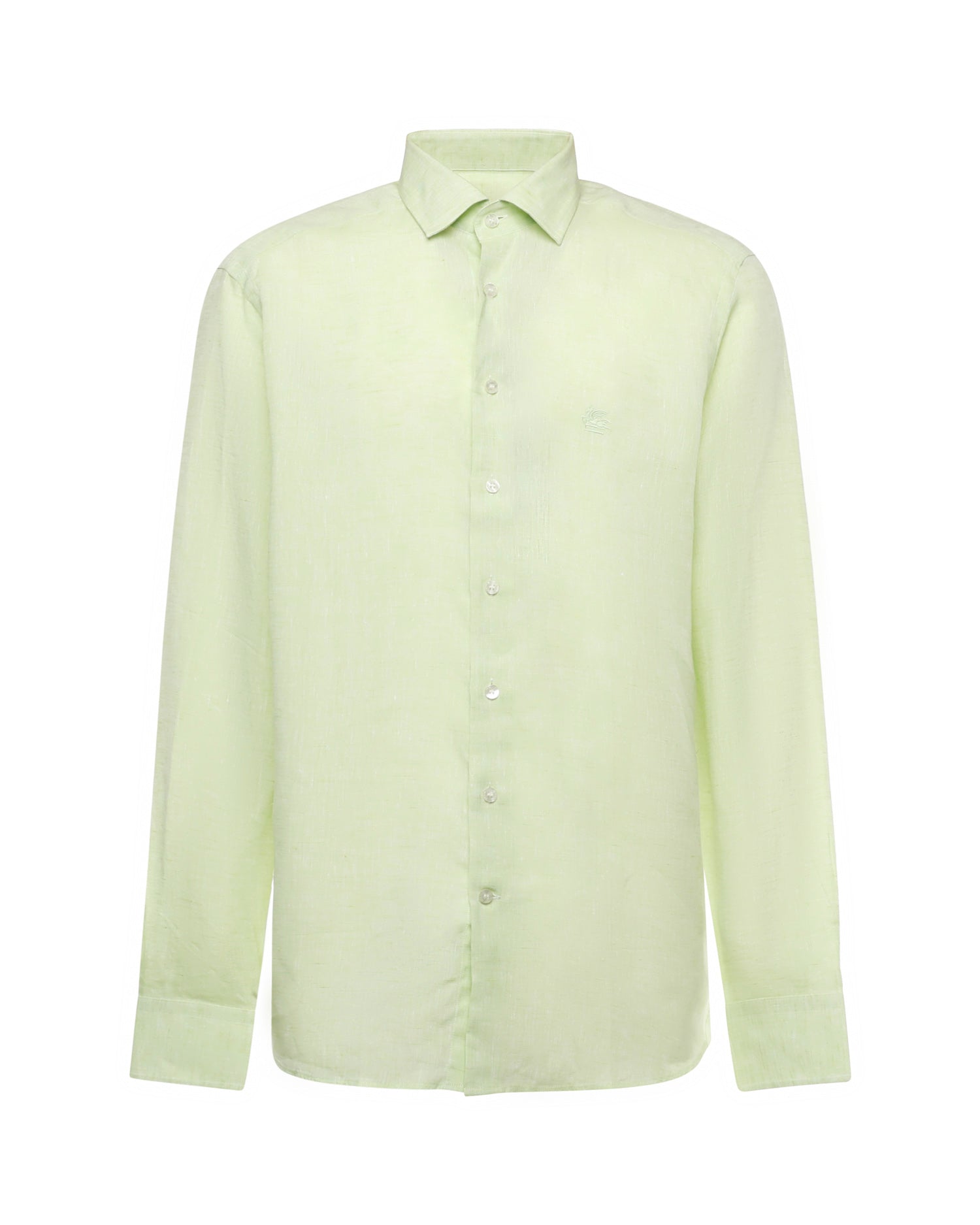 Etro Shirts Lime Linen