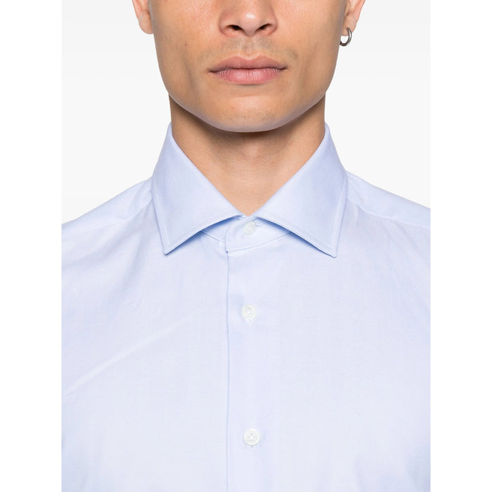 Shirt Mazzarelli Blue Fabric: 100