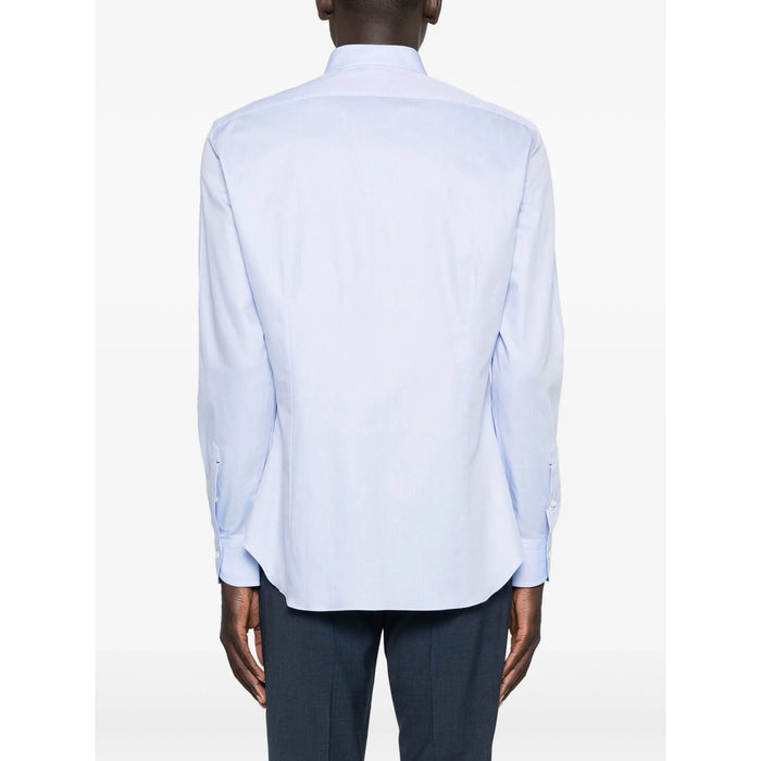 Shirt Mazzarelli Blue Cotton: 100