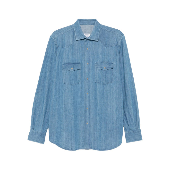 Shirt Mazzarelli Blue Fabric: 100