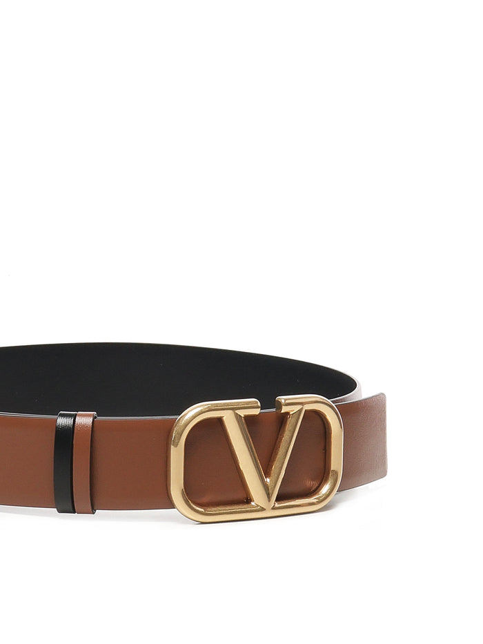 Valentino Garavani Belts Brown Calfskin