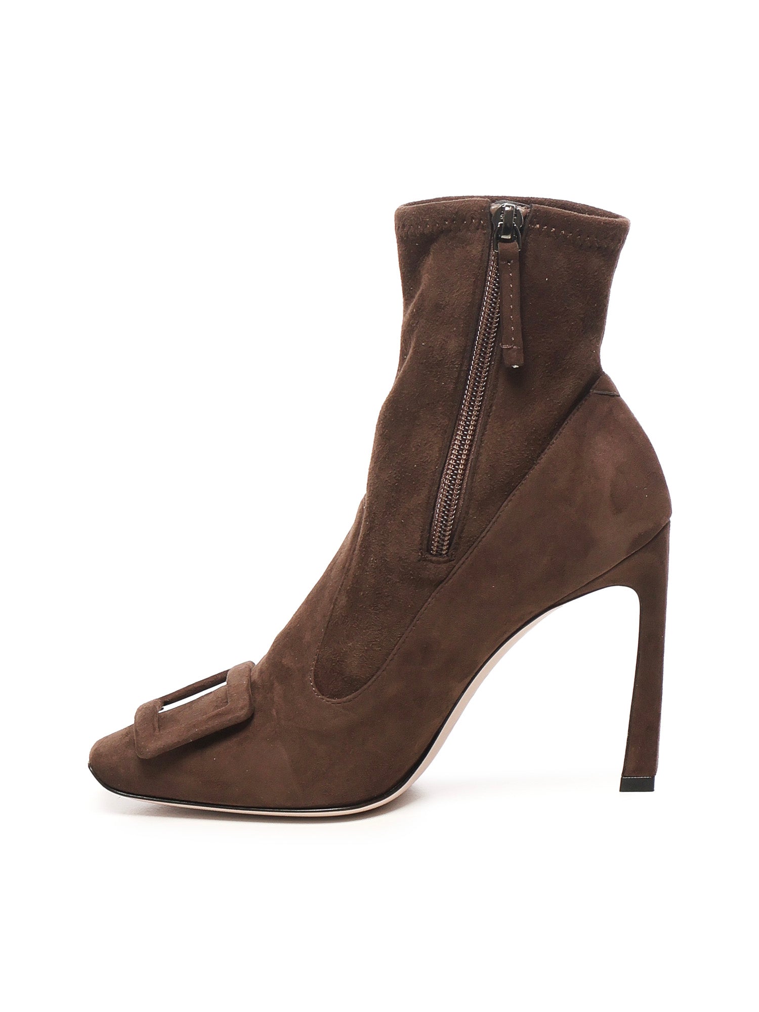 Roger Vivier Boots Brown Lambskin