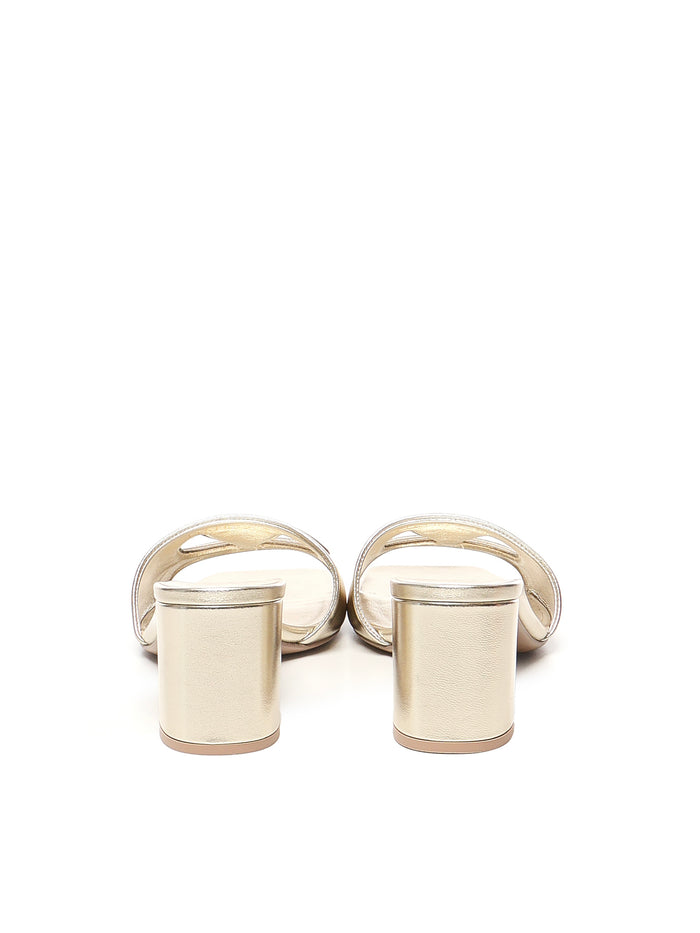 Valentino Garavani Sandals Golden Calfskin