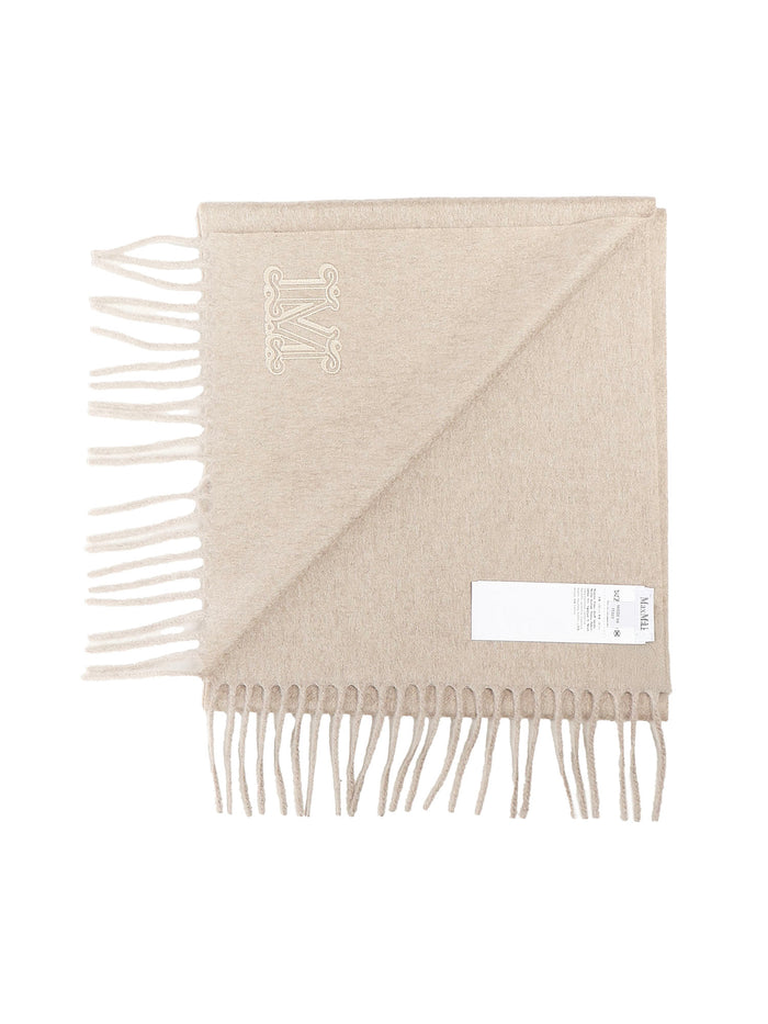 Max Mara Scarfs Beige Cashmere