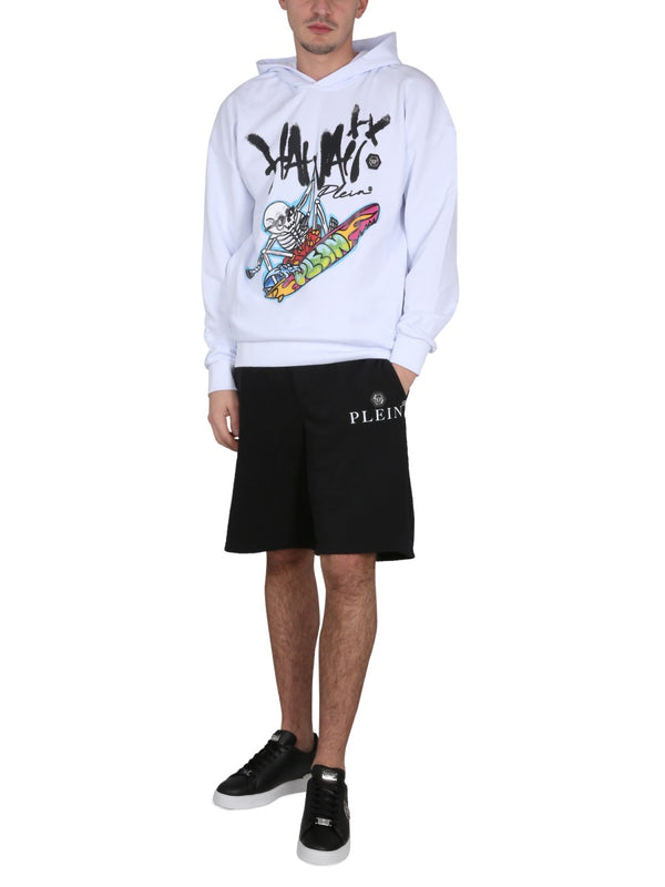 Hoodie White Cotton Sweatshirts