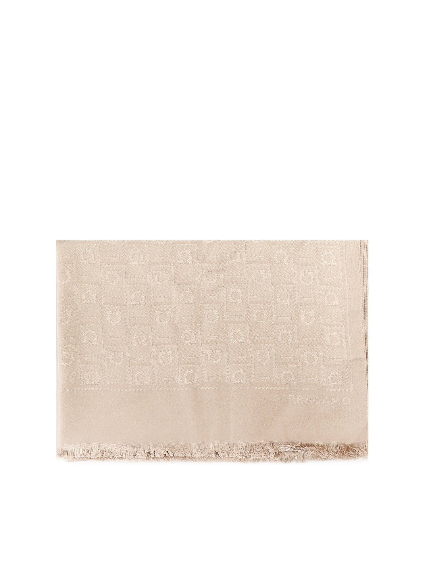 Ferragamo Scarfs Beige Silk