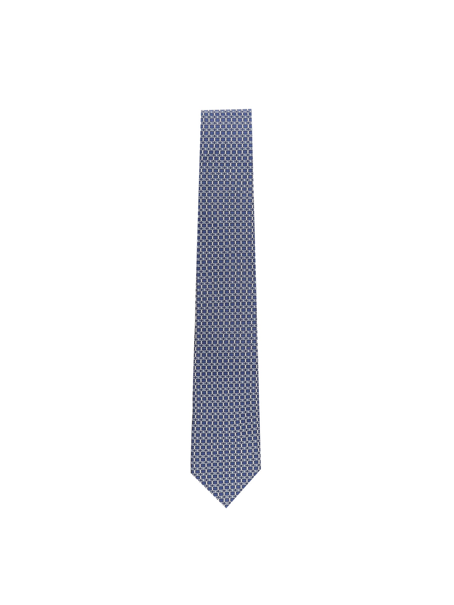 Ferragamo Ties Blue Silk
