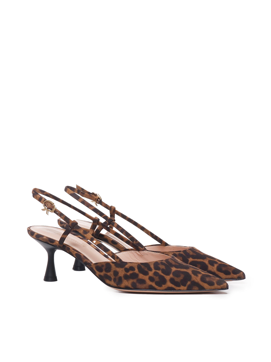 Gianvito Rossi With Heel Walnut Suede