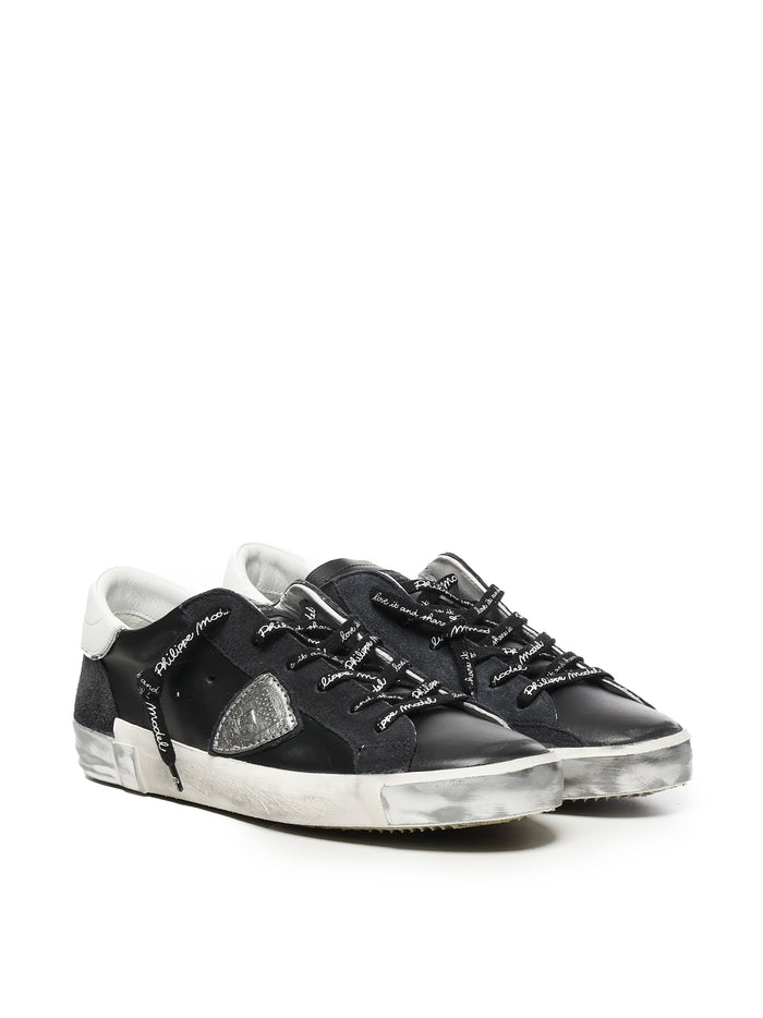 Philippe Model Sneakers Black Calf Leather - Goat
