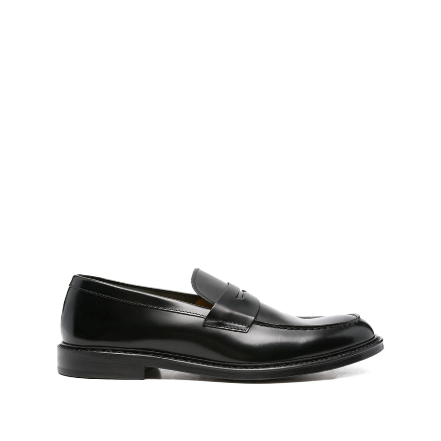 Loafers Almond Toe Black Leather