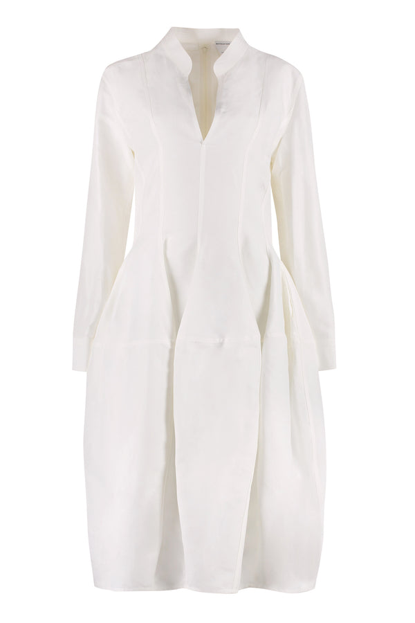 Dress Linen-Viscose Blend Chalk