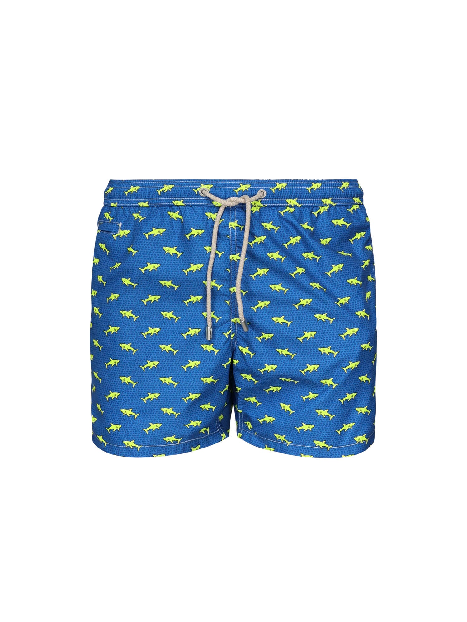 Mc2 Saint Barth Sea Clothing Blue/lime Polyester