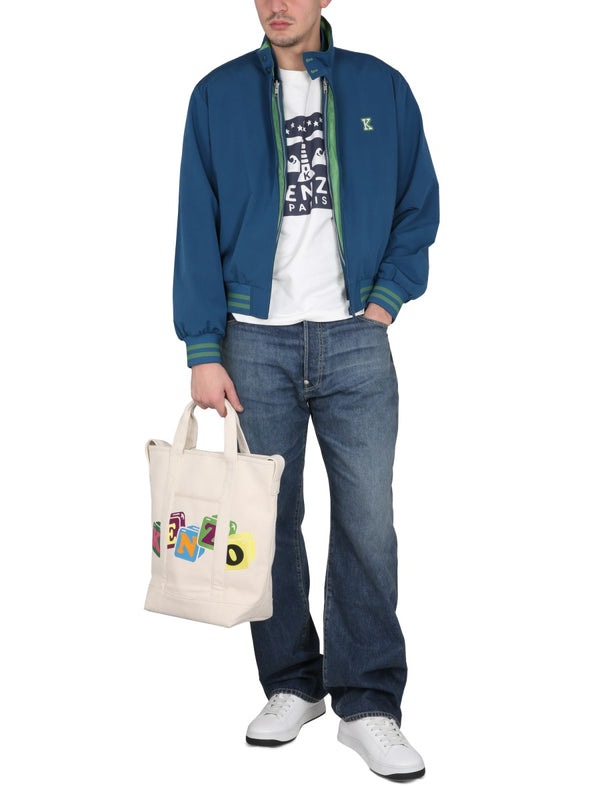 Harrington Jacket Blue Nylon