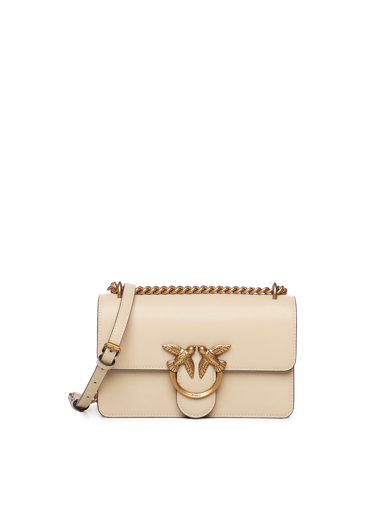 Pinko Bags Beige Cowskin