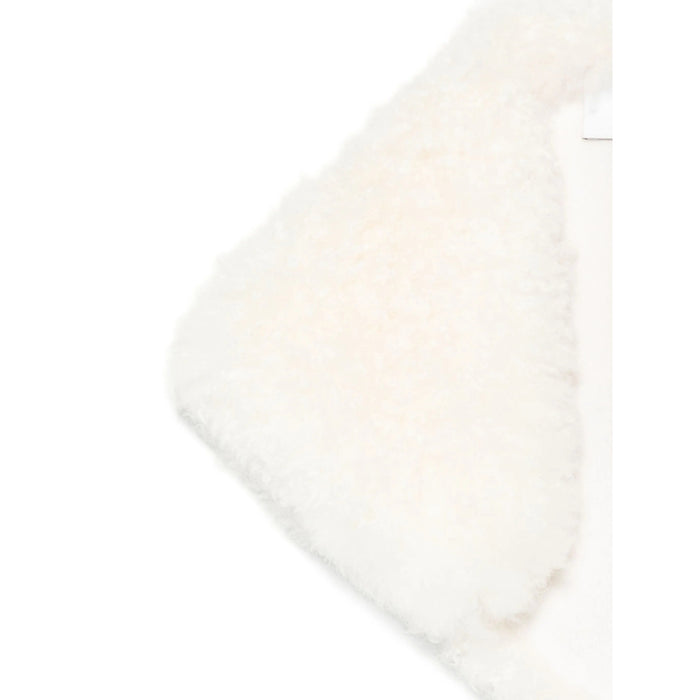 Scarf Yves Salomon White Wool: 100