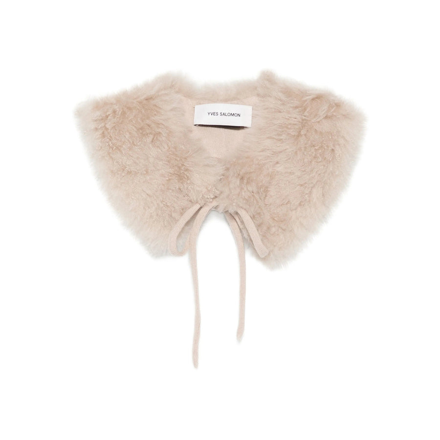 Pink Fur-Trim Scarf Fabric: 100