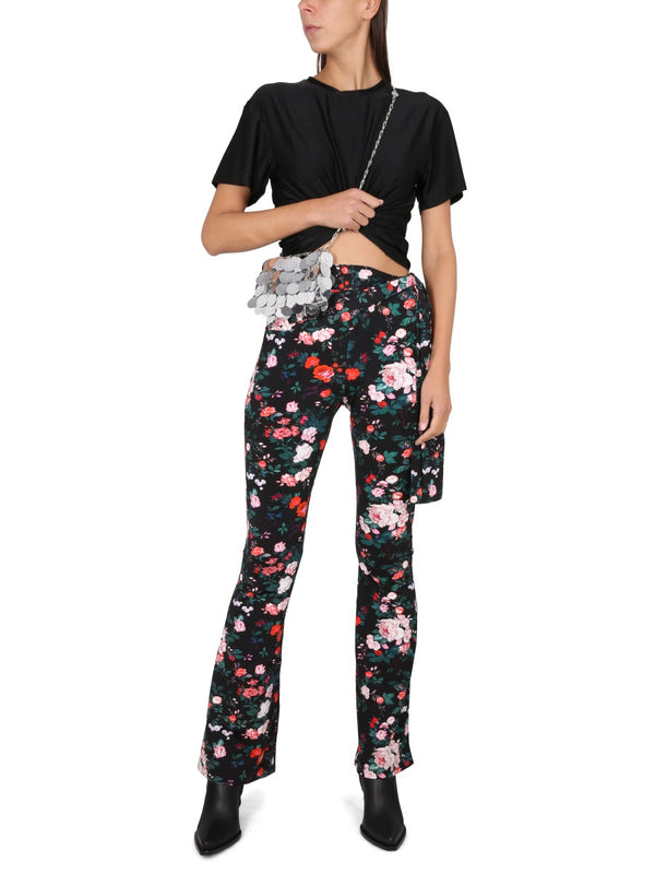 Slim Fit Pants Black Main Material: Viscose Trousers