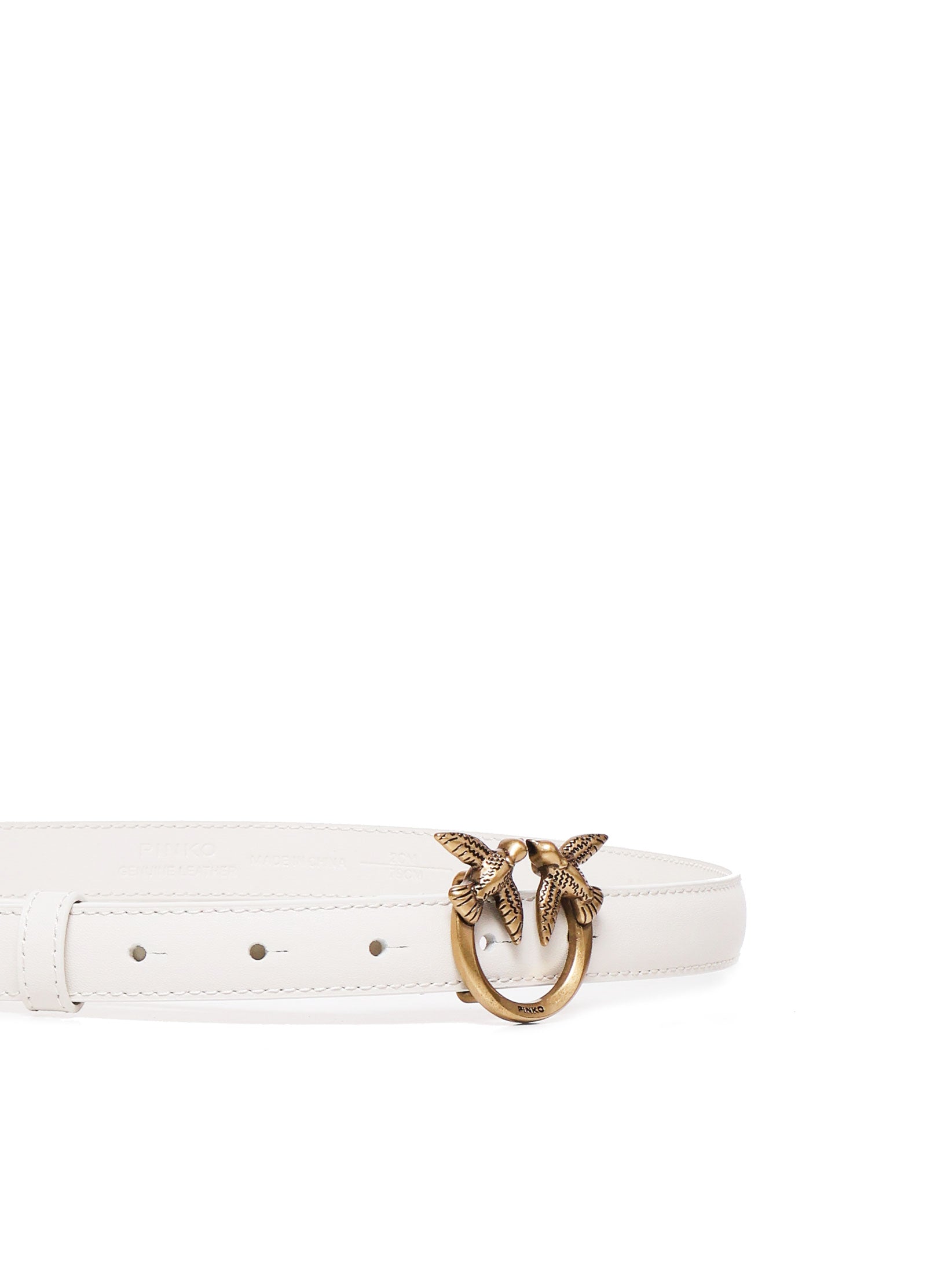 Pinko Belts Silk White Pel - Pelle: Hz 646 : Zn