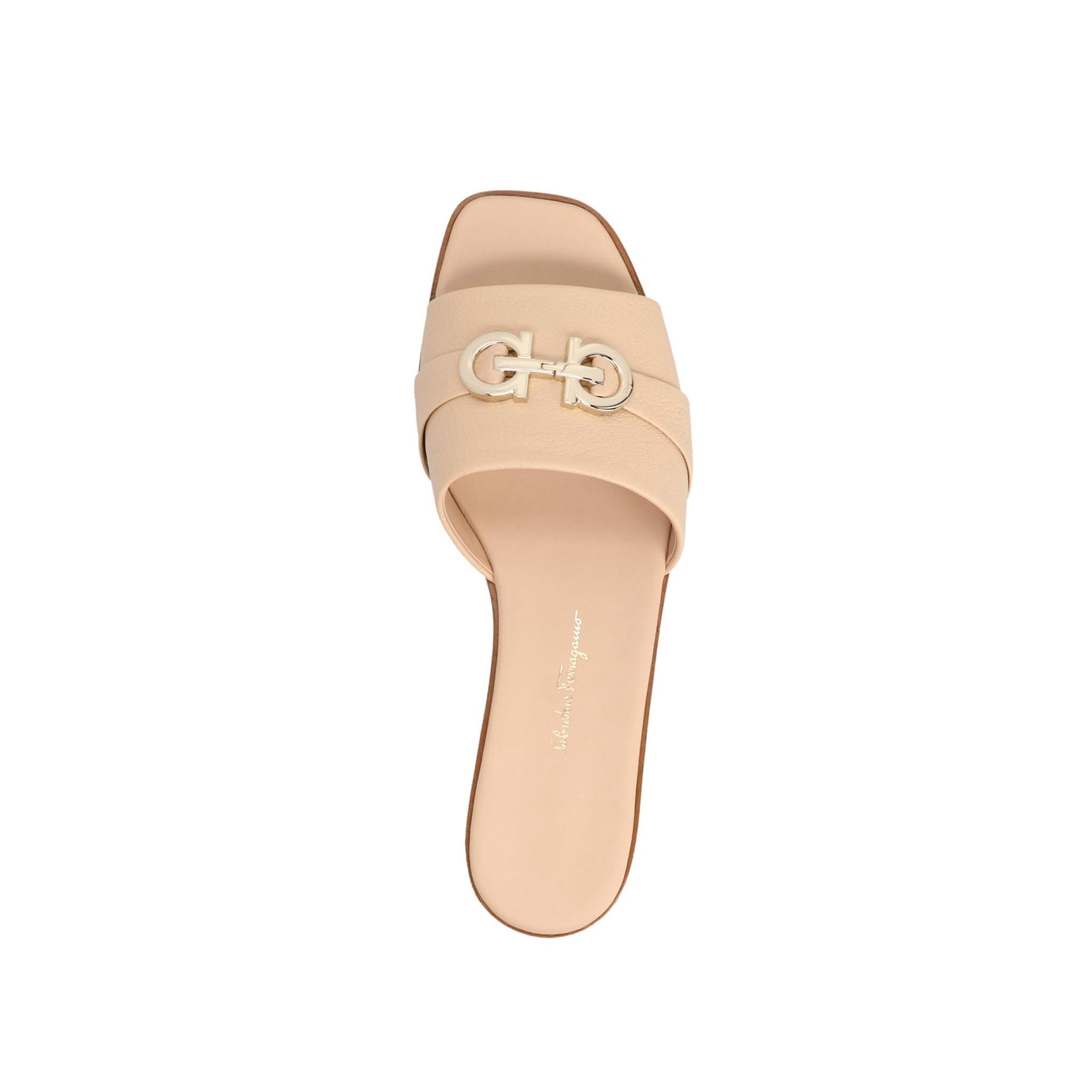 Leather Sandals Beige Calf