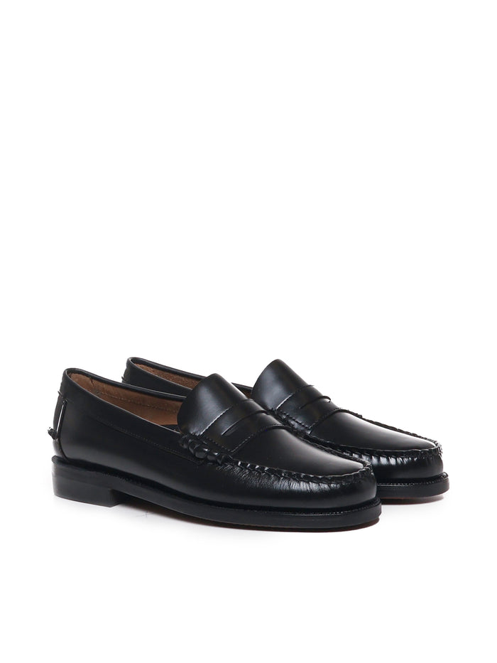 Sebago Flat Shoes Black Calfskin