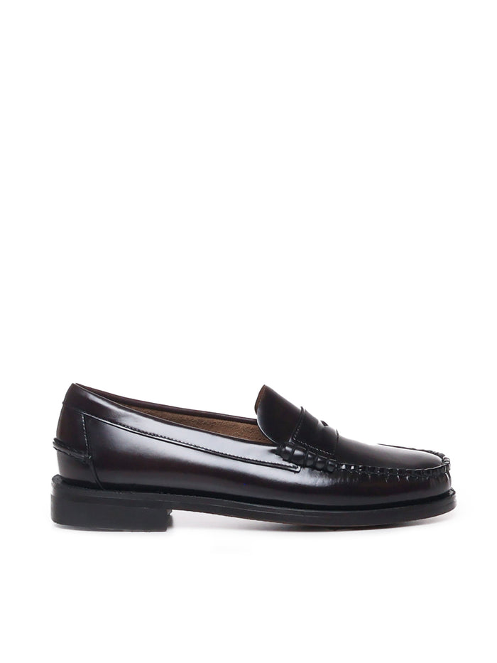 Sebago Flat shoes Brown Burgundy Leather