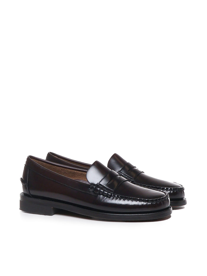 Sebago Flat shoes Brown Burgundy Leather
