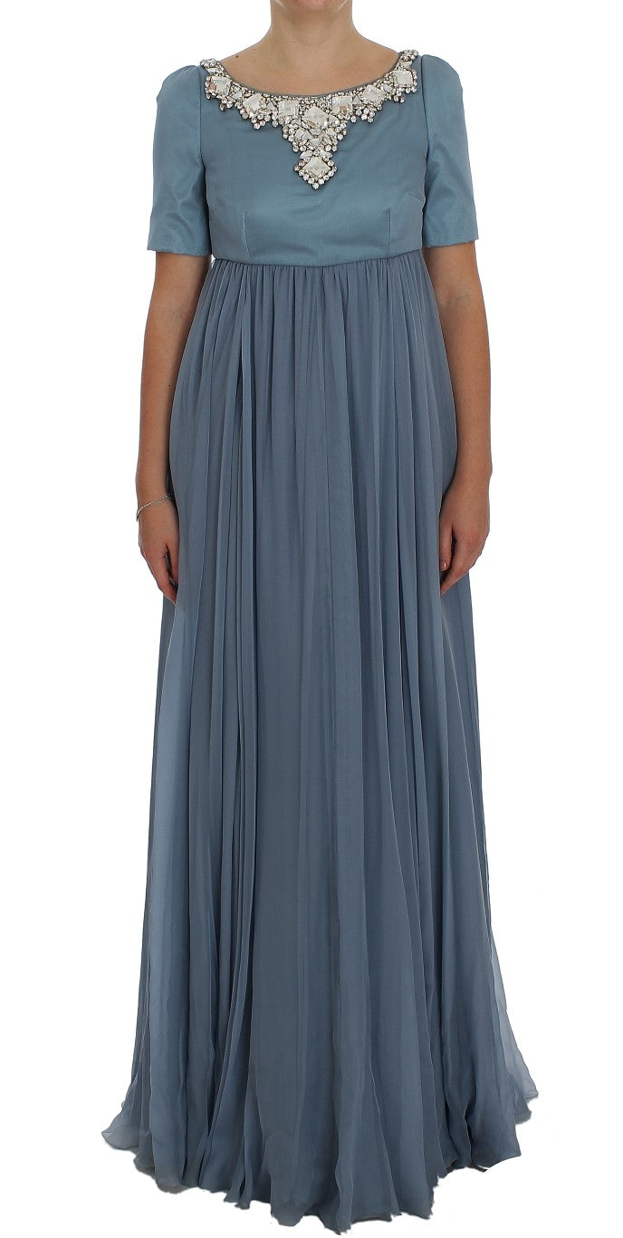 Dolce & Gabbana 100% Silk; Lining: 70% Silk gown in blue