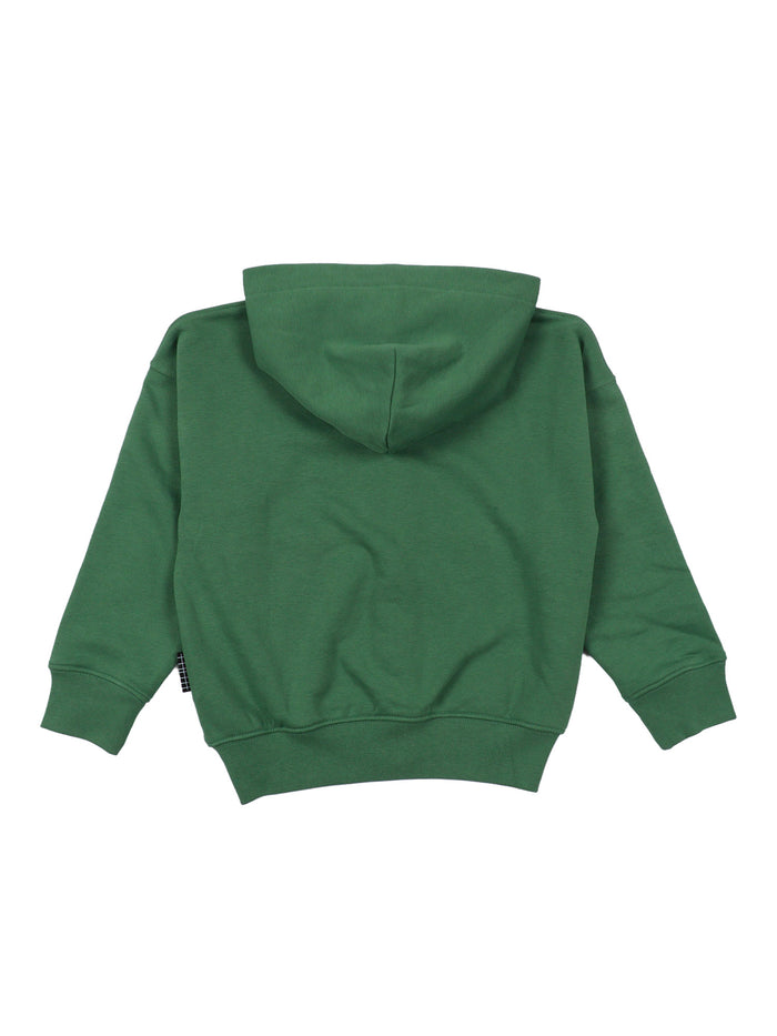 Marley Hoodies Green Cotton Polyester Sweatshirt