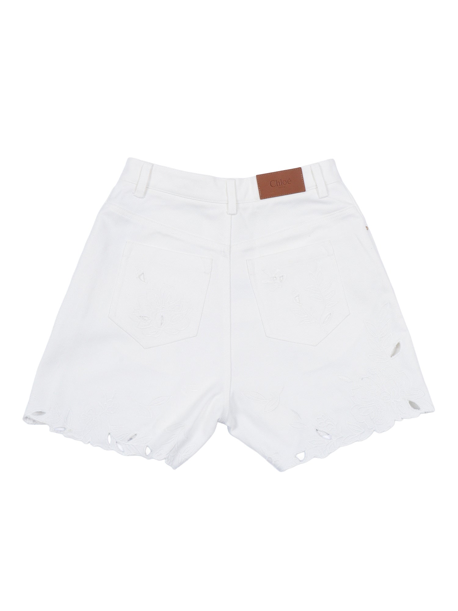 SHORTS White Cotton Fabric 2