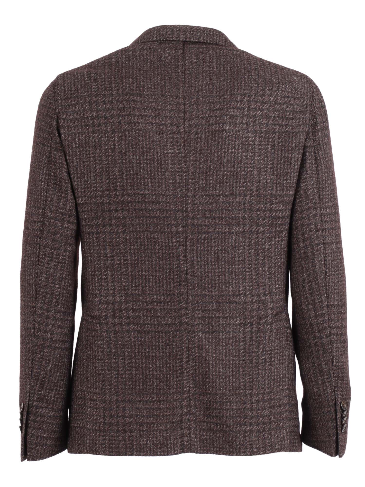Jacket Brown Cashmere Silk Single Breasted
