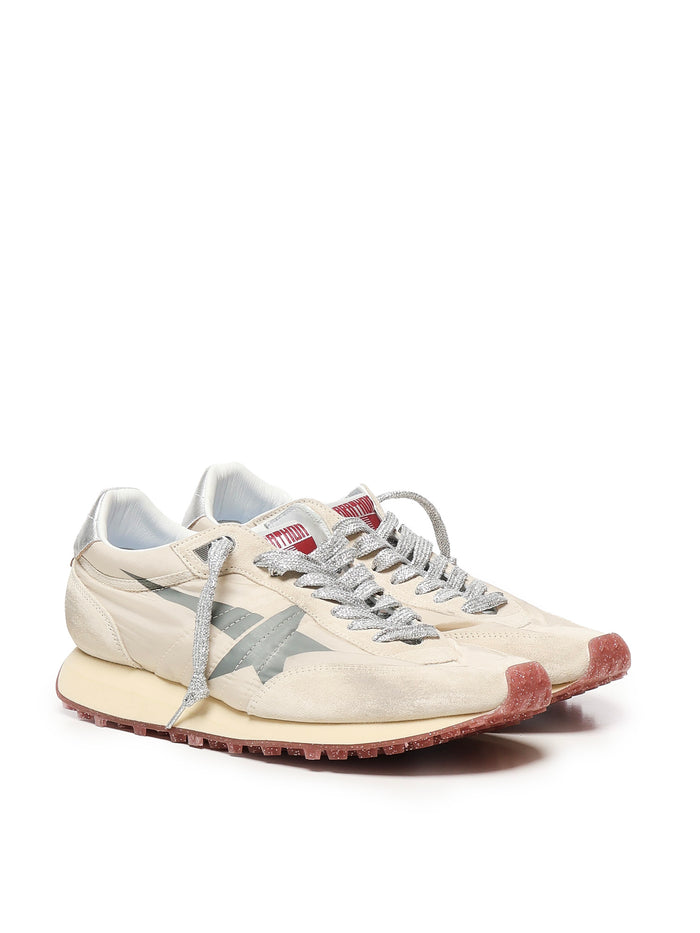 Golden Goose Sneakers Beige/silver Polyamide