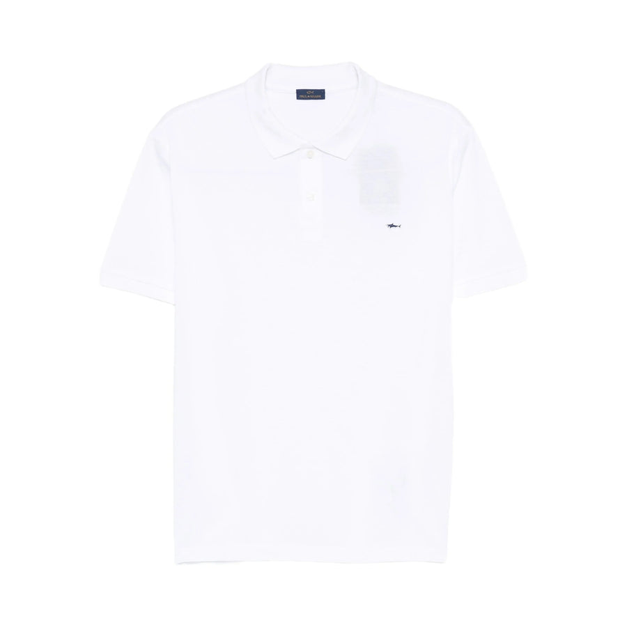 Paul & Shark White Sweater Cotton Polo Shirts