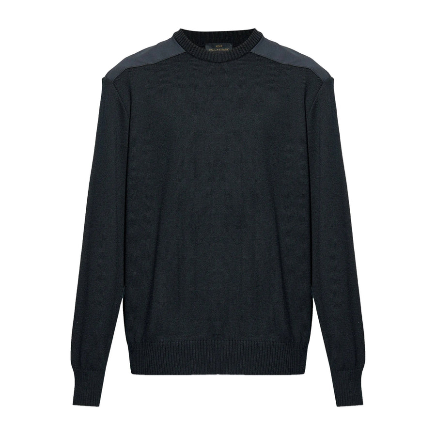 Paul & Shark Black Wool Sweater Jumpers