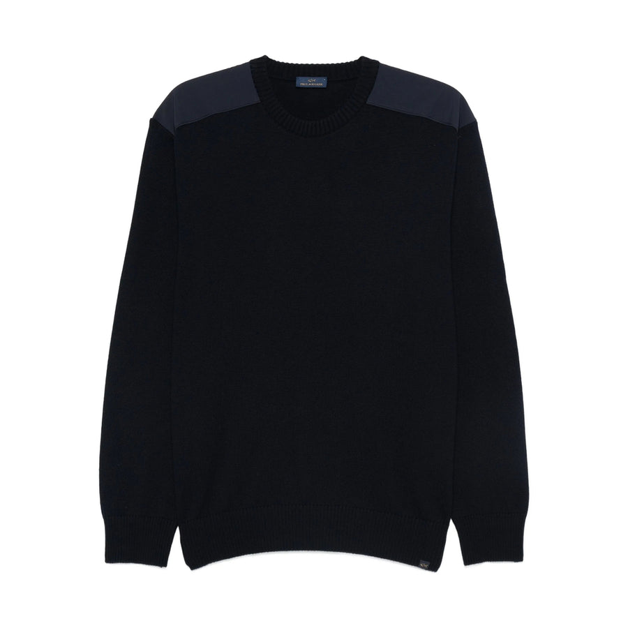 Paul & Shark Dark Blue Sweater Virgin Wool Jumpers