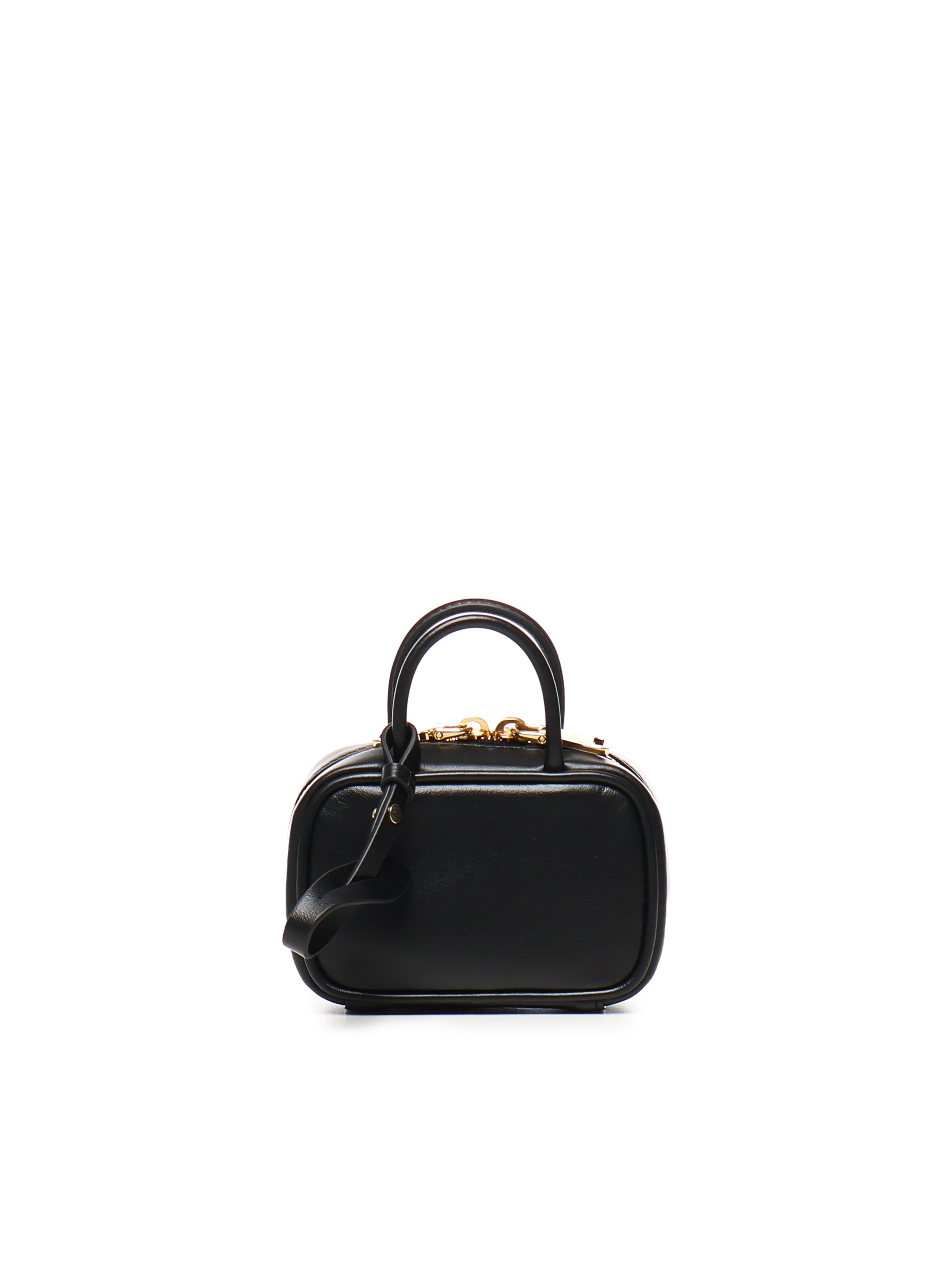 Miu Keychains Black Calfskin